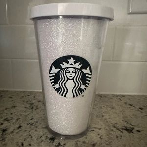 Starbucks 2017 White Sparkly 16 oz Grande Tumbler